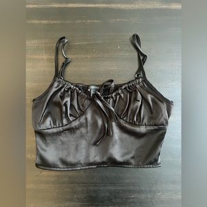 Forever 21 Silk Cropped Tank Top